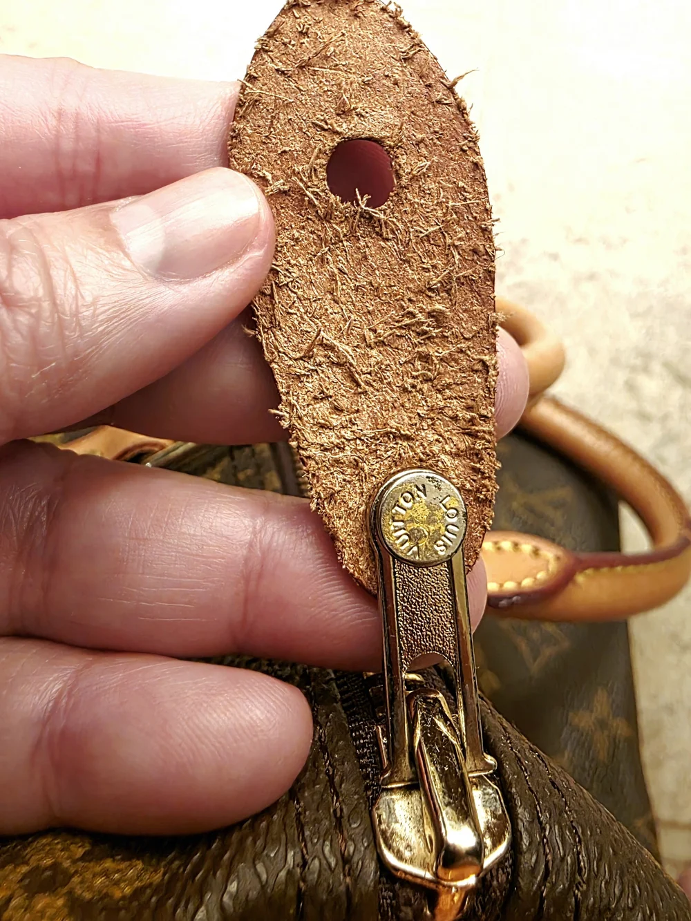 Brown Canvas Satchel